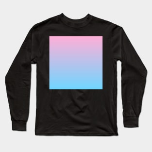 Pink-blue ombre gradient Long Sleeve T-Shirt